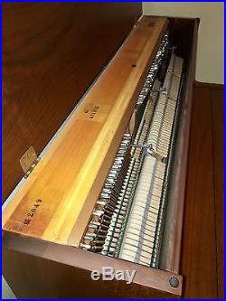 Steinway & Sons Upright Piano Model 1098 Walnut Stain