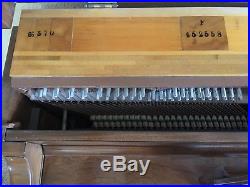 Steinway & Sons console upright piano