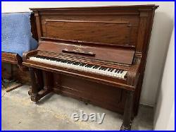 Steinway Tall Upright Piano 54 1/2 Satin Mahogany