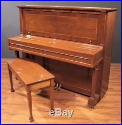 Steinway Traditional K-52 Upright Piano 52'' Crown Jewel Walnut 1997