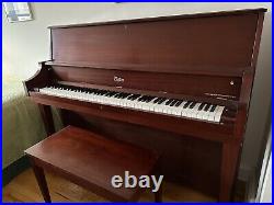 Steinway Upright Grand Model K Piano1982 Satin Ebony Excellent Condition