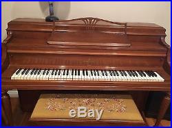 Steinway Upright Piano 42 Satin Walnut