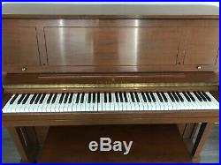 Steinway Upright Piano, 45Vertical, MODEL1098-Satin Walnut, 1984 lightly used