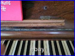 Steinway Upright Piano Circa 1882 model K (bench & original round seat included)