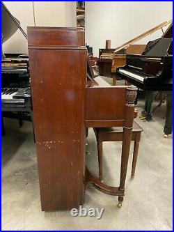 Steinway Upright Piano Satin Mahogany