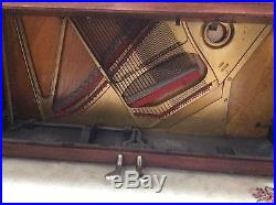 Steinway Upright Player Piano Model VP 1915 Mahogany Duo Art Components Removed