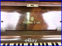 Steinway Vintage Rosewood Upright Grand, Beautiful, can tune