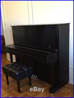 Steinway and Sons Upright Piano K52 with Matching Bench, 2012