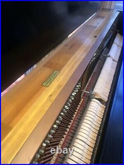 Steinway upright Piano elegant ebony case and matching adjustable bench