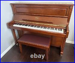Steinway upright piano, first owner, 5-year old piano, nearly new