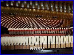Steinway upright (vertical grand) piano 52 satin mahogany, beautifully restored