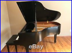Story & Clark Ebony Satin Baby Grand Piano, Bench, QRS Petine CD Player & MORE