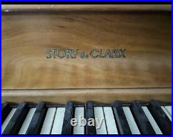 Story & Clark Upright Piano 88 Key Maple 3-Pedal