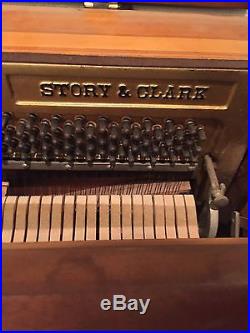 Story & Clark Upright Vintage Piano sounds beautiful must go now
