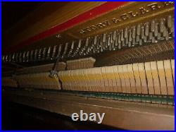 Story & Clark Upright Walnut Patrician II Console PIANO with piano stool VGC