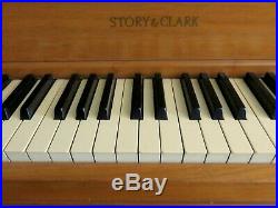 Story and Clark Console Upright Piano