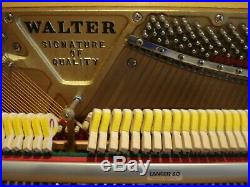 Studio Piano Charles R. Walter Excellent. Condition Rarely Played Original Owner