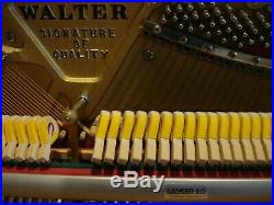 Studio Piano Charles R. Walter Excellent. Condition Rarely Played Original Owner