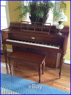 Stunning 1943 Steinway & Sons Console Piano & Matching Bench