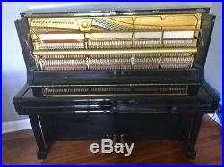 Stunning Yamaha Piano U3 Polished Ebony Professional Piano WithBench
