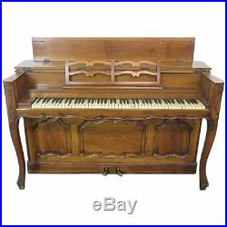 Superb Carved Walnut French Louis XV Upright Piano Attributed to Auffray C1950