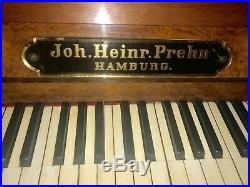 Unique Art Case German Vintage Upright Piano, Gorgeous, late 1800s, Plays
