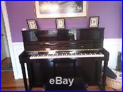 Upright, Black, SCHIMMEL Piano ATL Excellent Condition Model 120AE