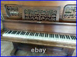 Upright Piano 88 Keys Ivers & Pond Vintage Music Instruments Solid Wood with Bench