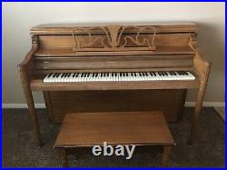 Upright Sohmer Piano with bench, Maple, Used, great condition, needs tune