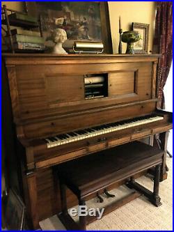 Upright Stroud Player Pianola Duo Art Reproducing piano electrified++, MUST SELL