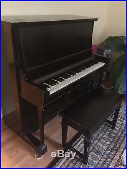 Upright piano, 1930's by KROEGER. Keys are in tact, playable