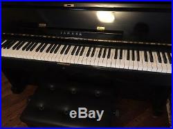 Upright piano Yamaha Model U2 Serial number 501564 color ebony