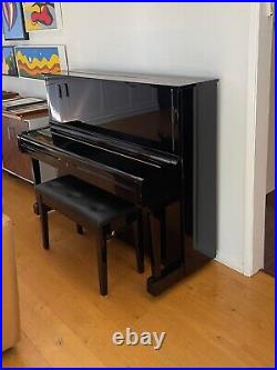 Upright piano Yamaha model U1, 48'', made in Japan, with artist's bench