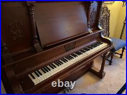 Upright piano used