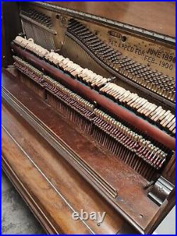 Upright piano used