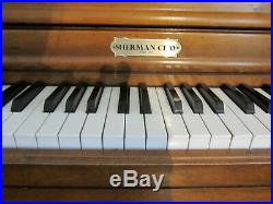 Used Upright Sherman Clay Piano Manuf. By Kimball, S325 Console, Pick Up, With Bench