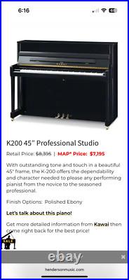 Used kawai piano upright, really only been home for looks Used kawai piano upright, really only been home for looks