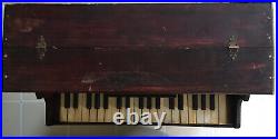 VERY RARE Antique Early Faux Rosewood Schoenhut Childs Toy Piano Upright Plays