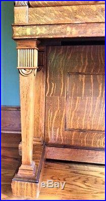 Victorian Golden Oak Upright Piano