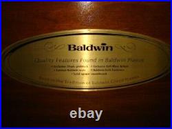 Vintage 1975 Baldwin Klaviere Upright Piano with Bench Serial Number 1168288