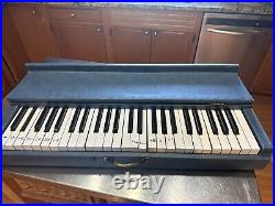 Vintage 49 Key Portable Suitcase Piano withMetal Tines for PARTS or REPAIR