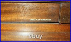 Vintage Baldwin Acrosonic Piano with Original Music Bench 67W x 25.5D x 36H