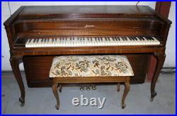 Vintage Baldwin Acrosonic Piano with Original Music Bench 67W x 25.5D x 36H