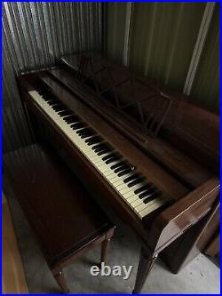 Vintage Gulbransen Upright Piano with Matching Bench
