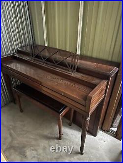 Vintage Gulbransen Upright Piano with Matching Bench