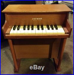 Vintage Jaymar Toy Upright Piano 25 Keys Kid Children Keyboard Instrument Toy
