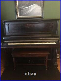 Vintage Kohler and Campbell New York Upright Piano with Bench
