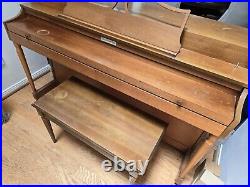 Vintage Mid-Century Used Baldwin Acrosonic Upright Piano Walnut Mahogany Finish Vintage Mid-Century Used Baldwin Acrosonic Upright Piano Walnut Mahogany Finish