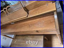 Vintage Mid-Century Used Baldwin Acrosonic Upright Piano Walnut Mahogany Finish Vintage Mid-Century Used Baldwin Acrosonic Upright Piano Walnut Mahogany Finish