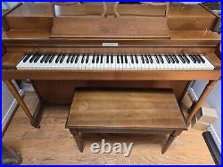 Vintage Mid-Century Used Baldwin Acrosonic Upright Piano Walnut Mahogany Finish Vintage Mid-Century Used Baldwin Acrosonic Upright Piano Walnut Mahogany Finish